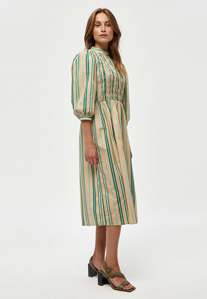 Minus MSApril Dress Dress 9382S Ivy Green Stripe