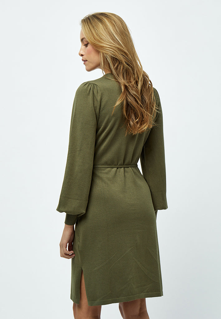 Minus MSAstrid Short Knit Dress Dress 3797 Ivy green