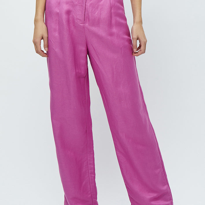 Minus MSAuguste HW Linen Pants Pant 7211 Super Pink