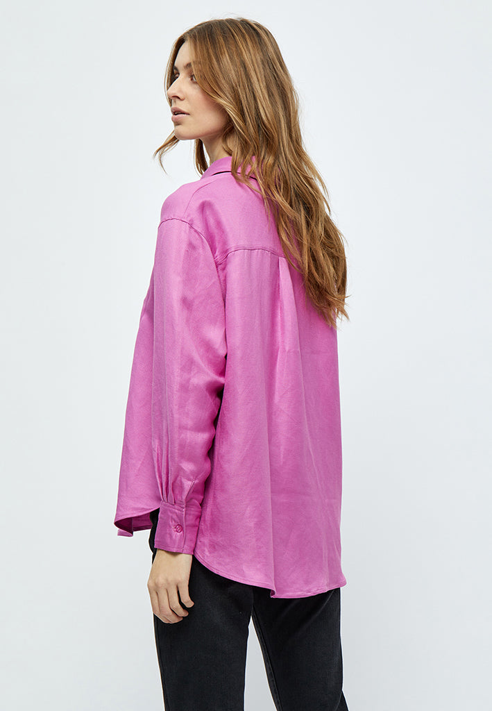 Minus MSAuguste Linen Shirt Shirt 7211 Super Pink