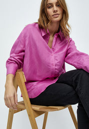 Minus MSAuguste Linen Shirt Shirt 7211 Super Pink