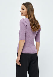 Minus MSAva Knit Tee T-Shirt 7258M Violet Melange
