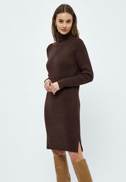 Minus MSAva Knit Turtleneck Dress Dress 741 Slate Brown