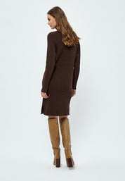 Minus MSAva Knit Turtleneck Dress Dress 741 Slate Brown
