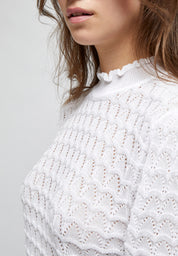 Minus Becca knit tee T-Shirt 235 Cloud dancer