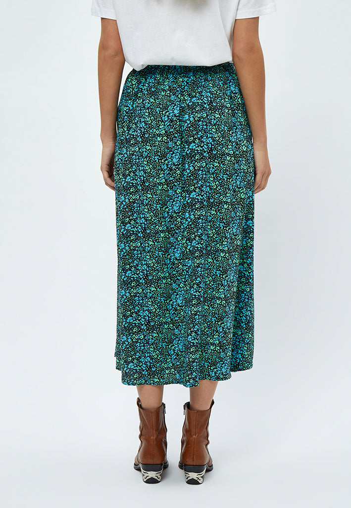 Minus MSBelia Midi Skirt Skirt 3085P Bright Lime Print