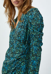 Minus MSBelia Short Dress Dress 3085P Bright Lime Print