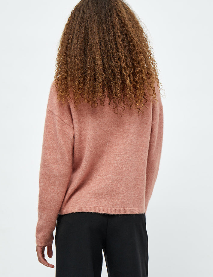 Minus MSDenice Funnel Knit Pullover Pullover 4458 Ash Rose