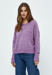 Minus MSDita Knit Pocket Pullover Pullover 823M Violet Melange