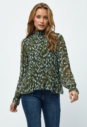 Minus MSEria Blouse Blouse 3797P Ivy Green Print