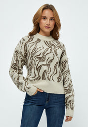 Minus MSFalka Knit Pullover Pullover 9436S Wood Smoke Stripe