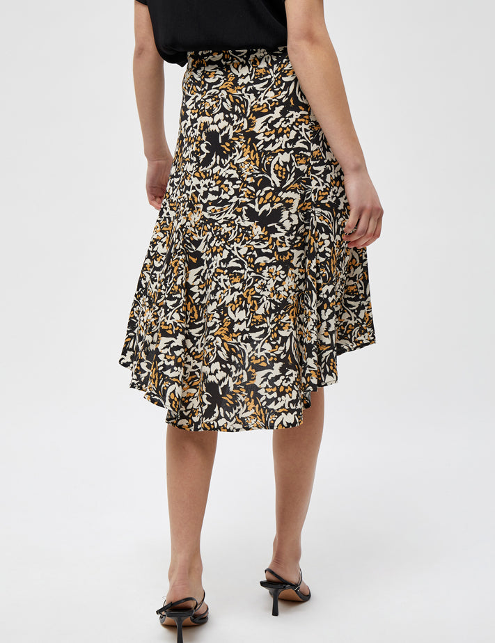 Minus MSHennie skirt Skirt 9318P Corn Butter Flower Print