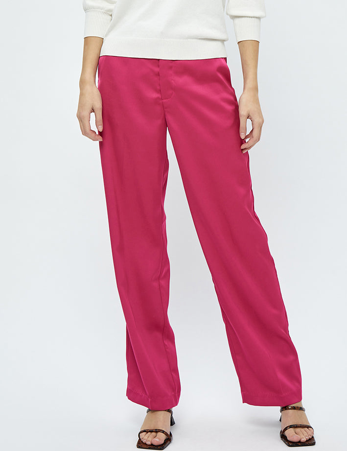 Minus MSJustina Sateen Pants Pant 7211 Super Pink