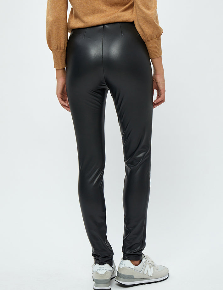 Minus MSLevy Pu Leggings Leggings 100 Black