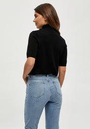Minus MSLima Roll Neck Knit T-Shirt 100 Black