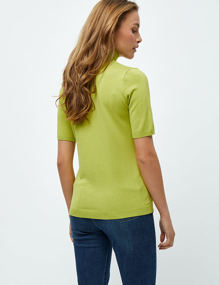 Minus MSLima Roll Neck Knit T-Shirt 3085 Bright Lime