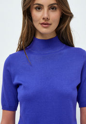 Minus MSLima Roll Neck Knit T-Shirt 5024 Royal Blue