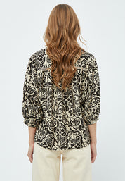 Minus MSLizia Blouse Blouse 9015P Sand Gray Print
