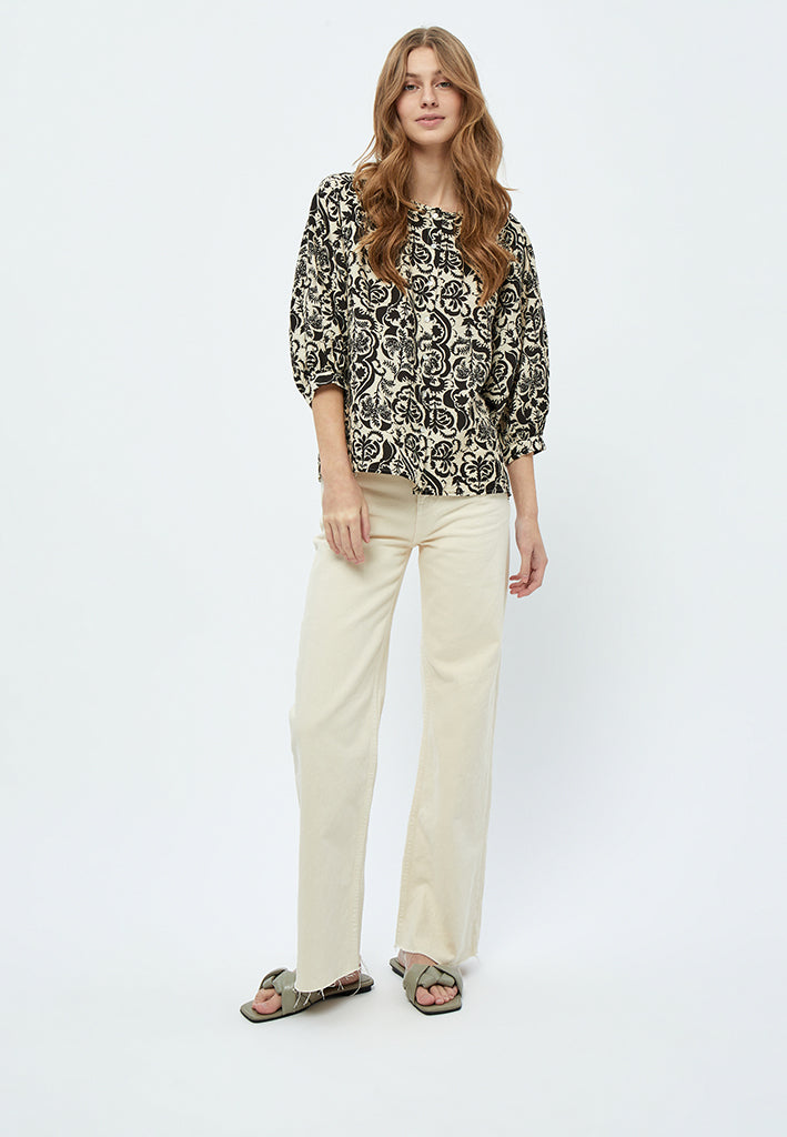 Minus MSLizia Blouse Blouse 9015P Sand Gray Print