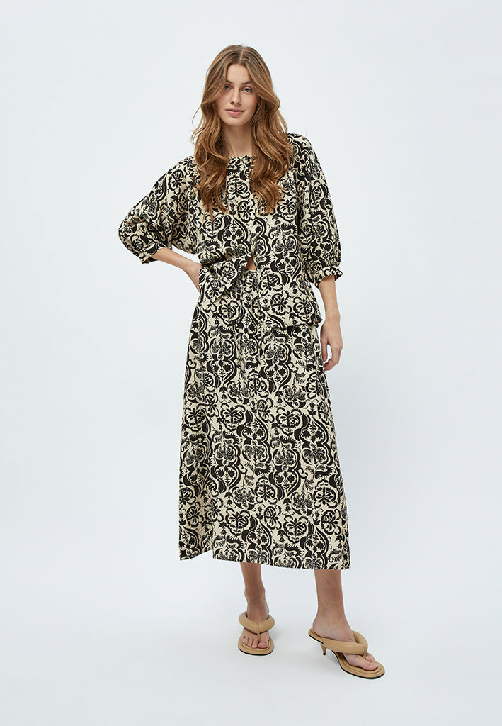 Minus MSLizia Blouse Blouse 9015P Sand Gray Print