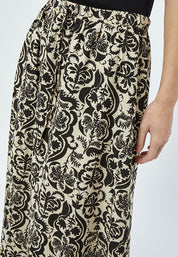 Minus MSLizia Midi Skirt Skirt 9015P Sand Gray Print