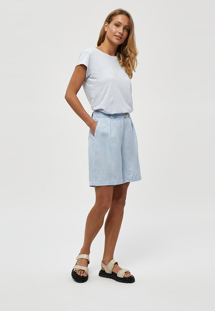 Minus MSMarly Linen Shorts Shorts 5016 Ibiza Blue