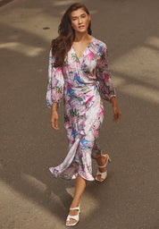 Minus MSMercy Maxi Dress Dress 7211P Super Pink Print