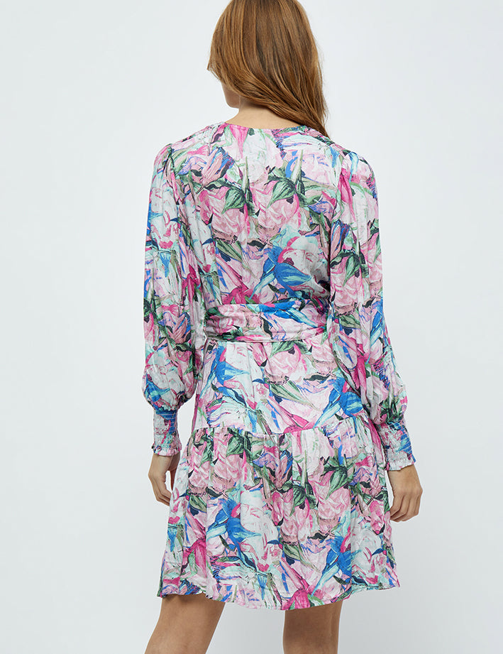 Minus MSMercy Short Dress Dress 7211P Super Pink Print