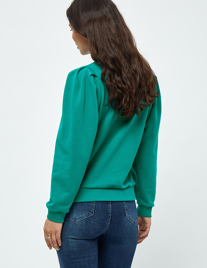 Minus MSMika Long Sleeve Sweat Pullover 481 Ocean Green