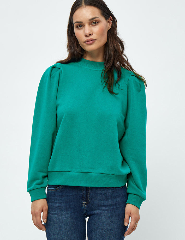 Minus MSMika Long Sleeve Sweat Pullover 481 Ocean Green