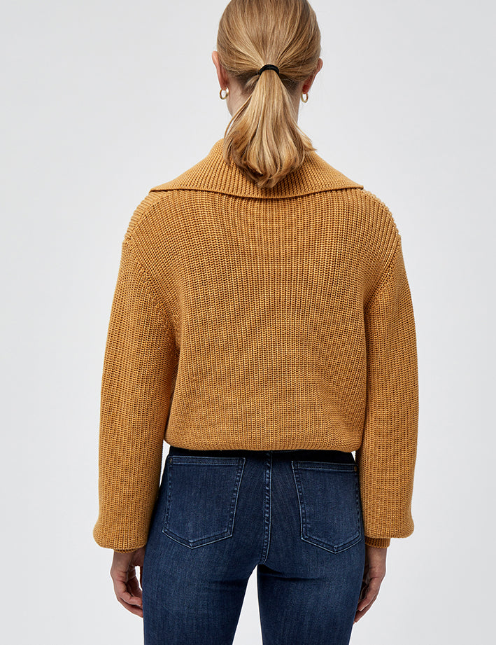 Minus Milu knit pullover Pullover 254M Mineral Yellow Melange