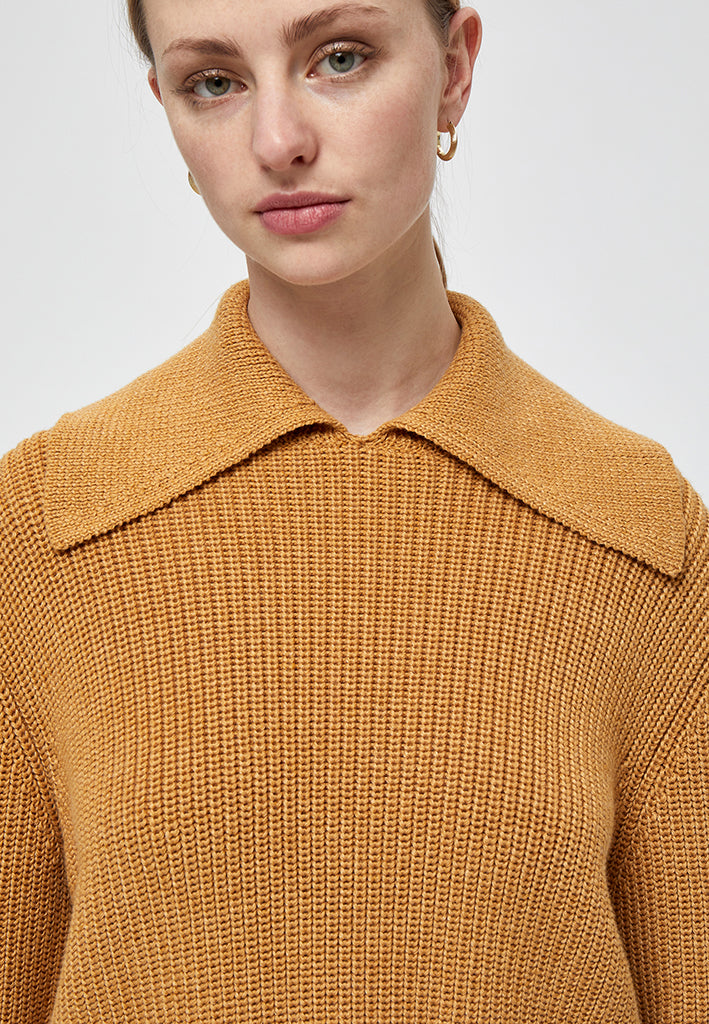 Minus Milu knit pullover Pullover 254M Mineral Yellow Melange