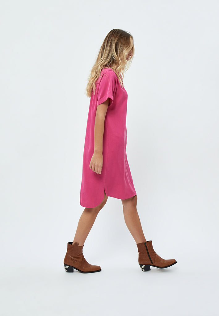 Minus MSNilin Shirt Dress Dress 7211 Super Pink