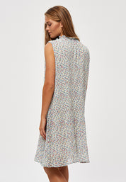 Minus MSRikka Sleeveless Dress Dress 9409P Frosted Mint Flower Print