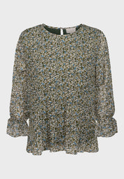 Minus Rikka blouse Blouse 9288P Greenery Print