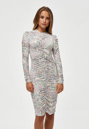 Minus MSRovia Jersey Dress Dress 9384P Color Blend Paisley Print