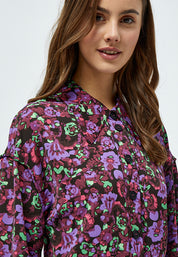 Minus MSSadia Shirtdress Dress 9440P Raspberry Bloom Print