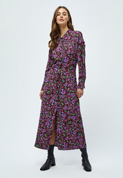 Minus MSSadia Shirtdress Dress 9440P Raspberry Bloom Print