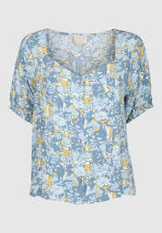 Minus Sarana shirt Blouse 9316P Blue Heaven Print
