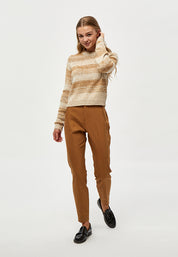 Minus Silvia knit pullover Pullover 0360S Nomad Sand Stripe