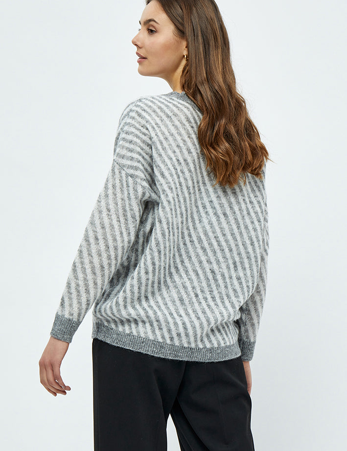 Minus MSStormy Knit Pullover Pullover 9472S Grey Stripe