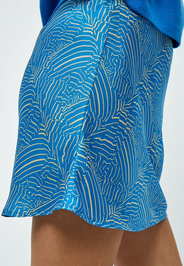 Minus MSVisala GRS Short Skirt Skirt 1340P Horizon Blue Print
